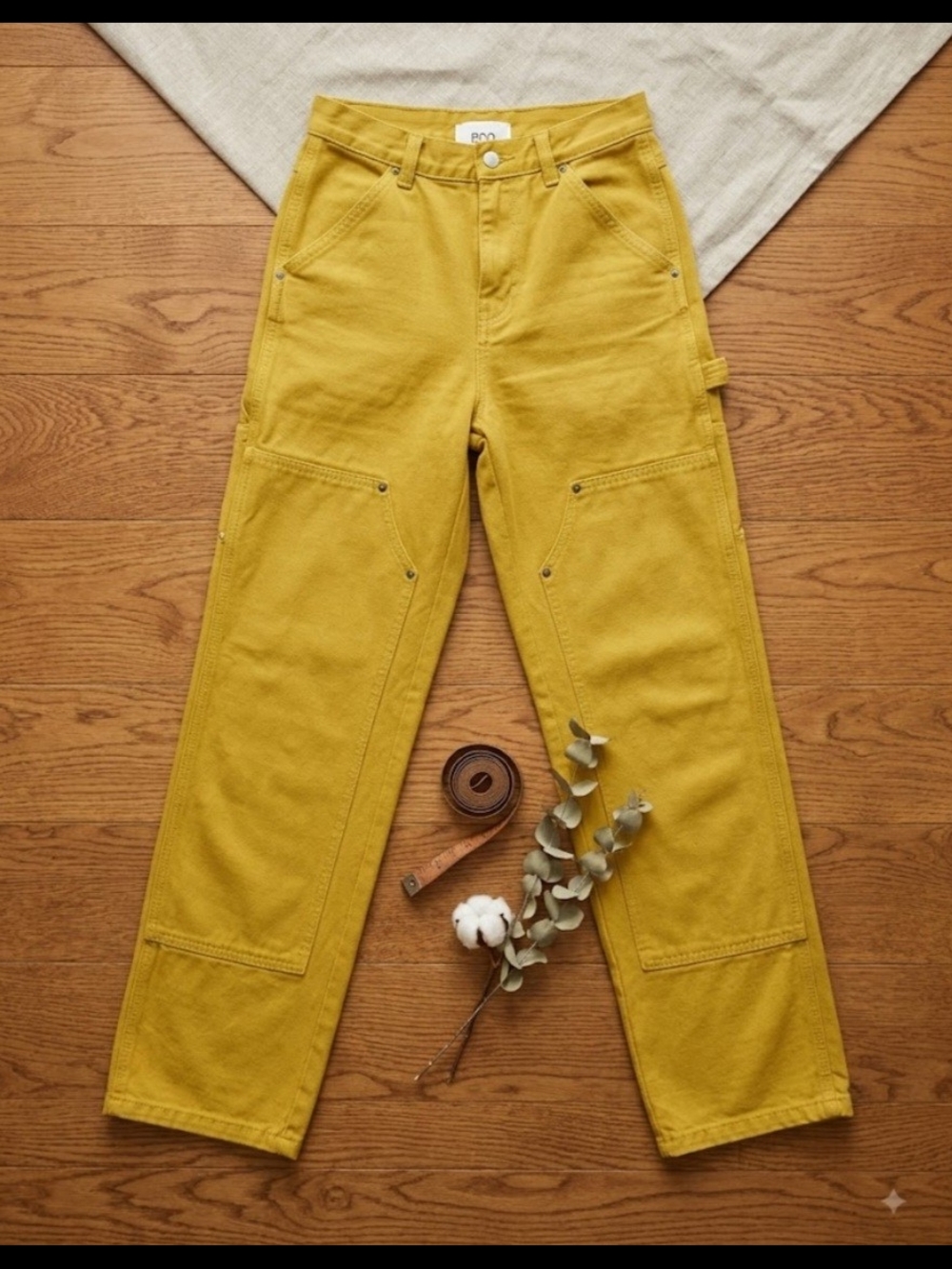 BDG Urban Outfitters High-Rise Carpenter Jeans - Mustard Yellow (Size 25)